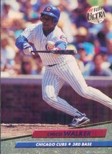 #183 Chico Walker - Chicago Cubs - 1992 Ultra Baseball