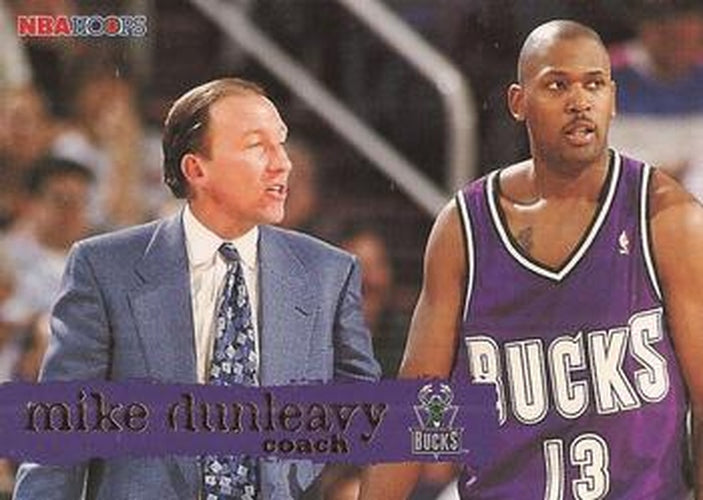 #183 Mike Dunleavy Sr. - Milwaukee Bucks - 1995-96 Hoops Basketball