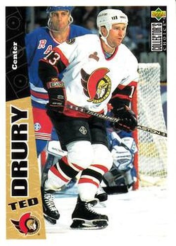 #183 Ted Drury - Ottawa Senators - 1996-97 Collector's Choice Hockey