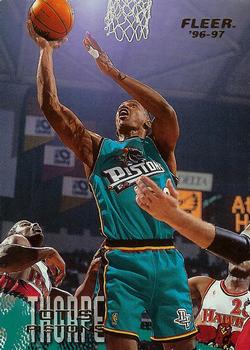 #183 Otis Thorpe - Detroit Pistons - 1996-97 Fleer Basketball