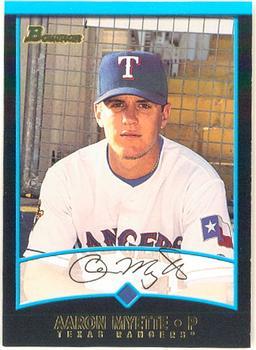 #183 Aaron Myette - Texas Rangers - 2001 Bowman Baseball