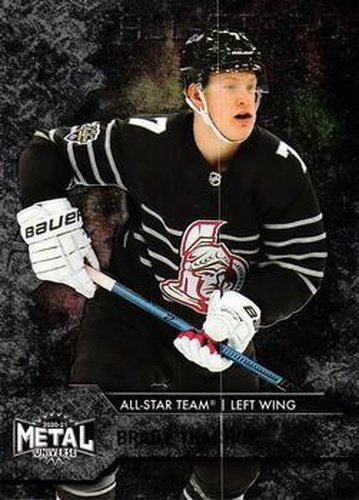 #183 Brady Tkachuk - Ottawa Senators - 2020-21 Skybox Metal Universe Hockey