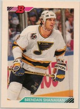 #183 Brendan Shanahan - St. Louis Blues - 1992-93 Bowman Hockey