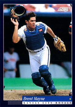 #183 Brent Mayne - Kansas City Royals -1994 Score Baseball