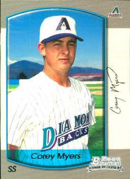 #183 Corey Myers - Arizona Diamondbacks - 2000 Bowman Baseball