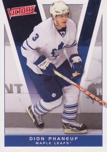 #183 Dion Phaneuf - Toronto Maple Leafs - 2010-11 Upper Deck Victory Hockey