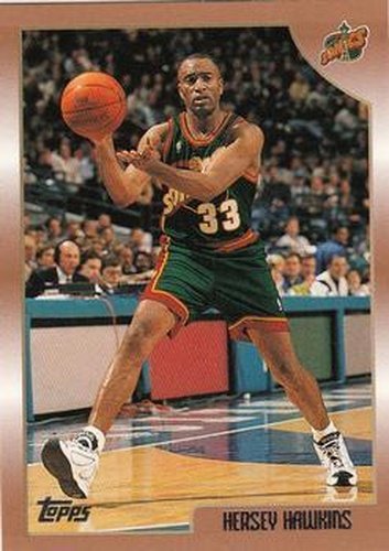 #183 Hersey Hawkins - Seattle SuperSonics - 1998-99 Topps Basketball
