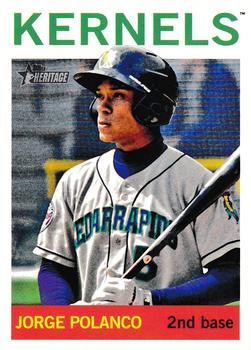 #183 Jorge Polanco - Cedar Rapids Kernels - 2013 Topps Heritage Minor League Baseball