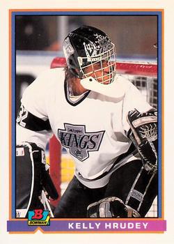 #183 Kelly Hrudey - Los Angeles Kings - 1991-92 Bowman Hockey