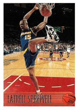 #183 Latrell Sprewell - Golden State Warriors - 1996-97 Topps Basketball