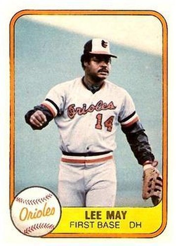 #183 Lee May - Baltimore Orioles - 1981 Fleer Baseball
