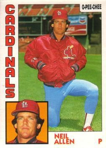 #183 Neil Allen - St. Louis Cardinals - 1984 O-Pee-Chee Baseball