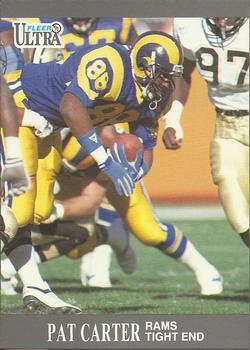 #183 Pat Carter - Los Angeles Rams - 1991 Ultra Football