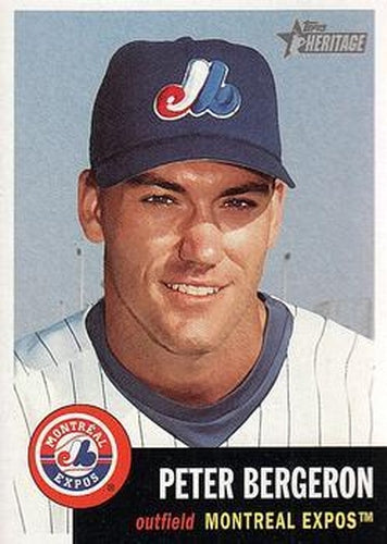 #183 Peter Bergeron - Montreal Expos - 2002 Topps Heritage Baseball