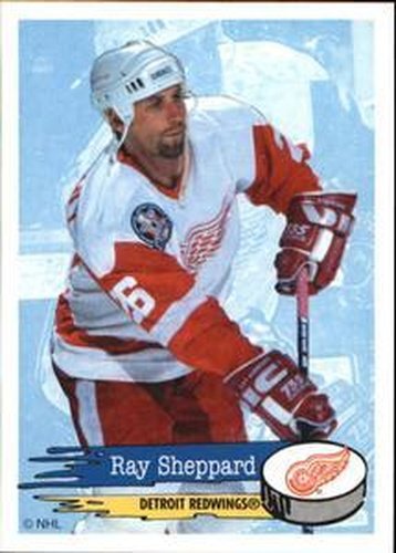 #183 Ray Sheppard - Detroit Red Wings - 1995-96 Panini Hockey Stickers
