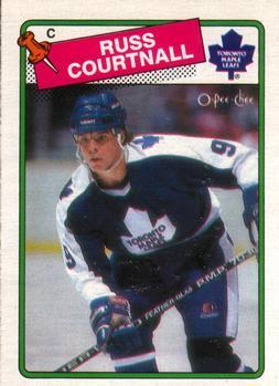 #183 Russ Courtnall - Toronto Maple Leafs - 1988-89 O-Pee-Chee Hockey