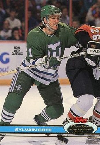 #183 Sylvain Cote - Washington Capitals - 1991-92 Stadium Club Hockey