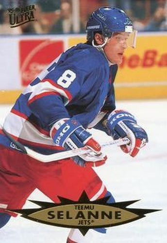 #183 Teemu Selanne - Winnipeg Jets - 1995-96 Ultra Hockey
