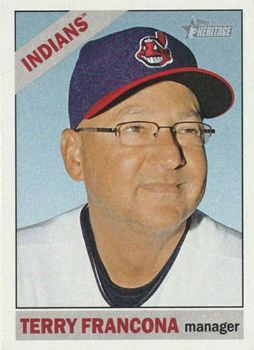 #183 Terry Francona - Cleveland Indians - 2015 Topps Heritage Baseball