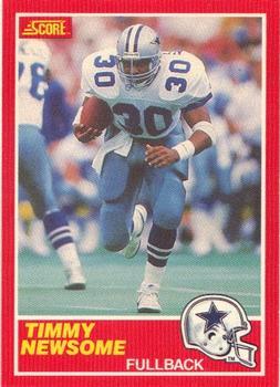 #183 Timmy Newsome - Dallas Cowboys - 1989 Score Football