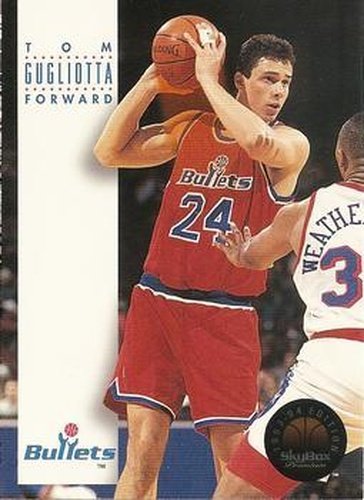 #183 Tom Gugliotta - Washington Bullets - 1993-94 SkyBox Premium Basketball