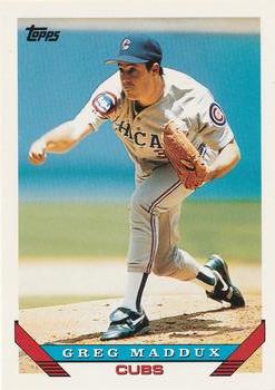 #183 Greg Maddux - Chicago Cubs - 1993 Topps Baseball