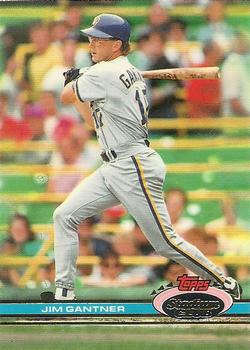 #183 Jim Gantner - Milwaukee Brewers - 1991 Stadium Club Baseball