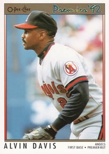 #183 Alvin Davis - California Angels - 1992 O-Pee-Chee Premier Baseball