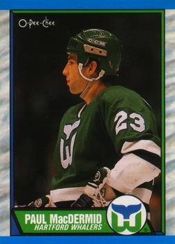 #183 Paul MacDermid - Hartford Whalers - 1989-90 O-Pee-Chee Hockey