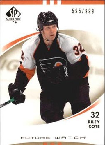 #183 Riley Cote - Philadelphia Flyers - 2007-08 SP Authentic Hockey