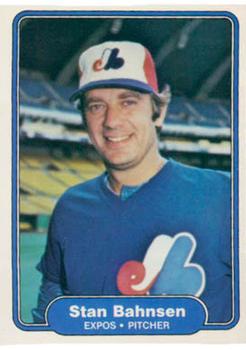 #183 Stan Bahnsen - Montreal Expos - 1982 Fleer Baseball