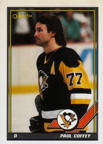 #183 Paul Coffey - Pittsburgh Penguins - 1991-92 O-Pee-Chee Hockey