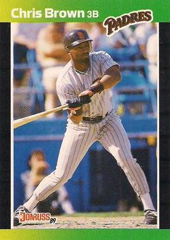 #183 Chris Brown - San Diego Padres - 1989 Donruss Baseball