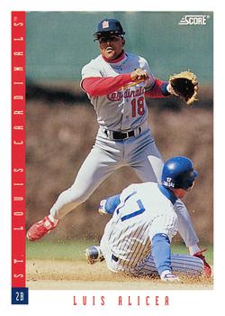 #183 Luis Alicea - St. Louis Cardinals - 1993 Score Baseball