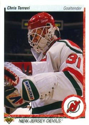 #183 Chris Terreri - New Jersey Devils - 1990-91 Upper Deck Hockey
