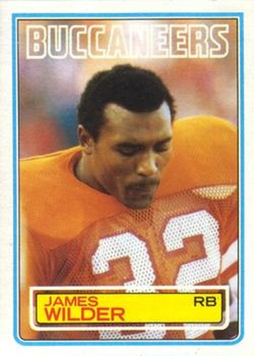 #184 James Wilder - Tampa Bay Buccaneers - 1983 Topps Football