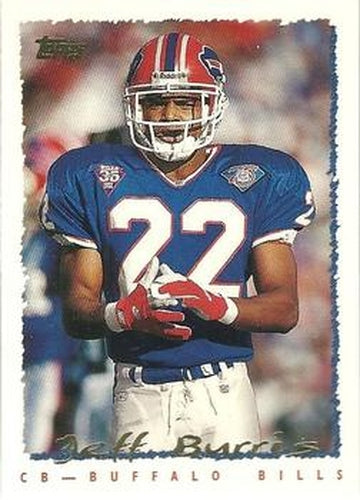 #184 Jeff Burris - Buffalo Bills - 1995 Topps Football