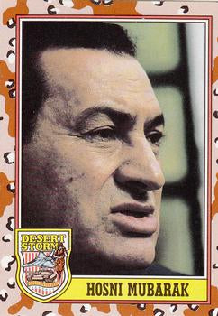 #184 Hosni Mubarak - 1991 Topps Desert Storm