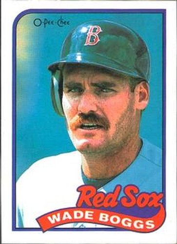 #184 Wade Boggs - Boston Red Sox - 1989 O-Pee-Chee Baseball