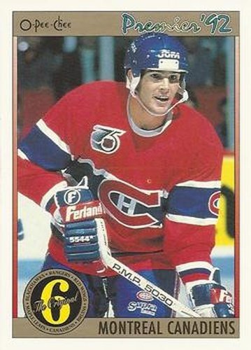 #184 Sylvain Turgeon - Montreal Canadiens - 1991-92 O-Pee-Chee Premier Hockey