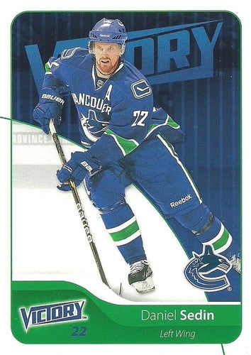#184 Daniel Sedin - Vancouver Canucks - 2011-12 Upper Deck Victory Hockey