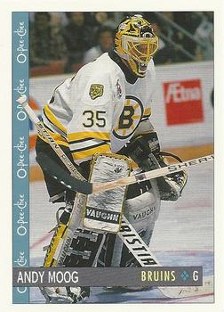 #184 Andy Moog - Boston Bruins - 1992-93 O-Pee-Chee Hockey