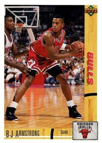 #184 B.J. Armstrong - Chicago Bulls - 1991-92 Upper Deck Basketball