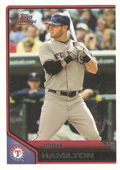 #184 Josh Hamilton - Texas Rangers - 2011 Topps Lineage Baseball