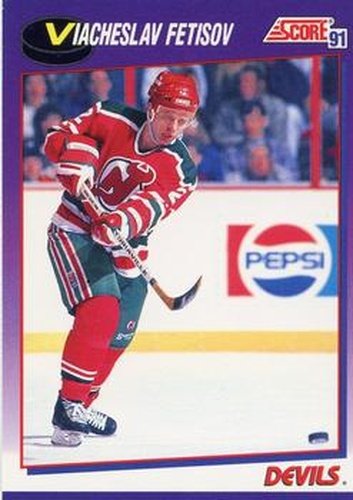 #184 Viacheslav Fetisov - New Jersey Devils - 1991-92 Score American Hockey