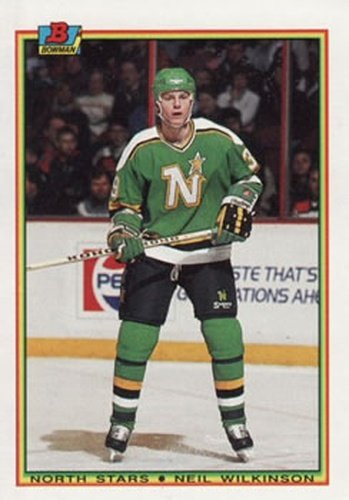 #184 Neil Wilkinson - Minnesota North Stars - 1990-91 Bowman Hockey