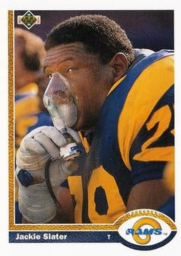 #184 Jackie Slater - Los Angeles Rams - 1991 Upper Deck Football