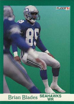 #184 Brian Blades - Seattle Seahawks - 1991 Fleer Football