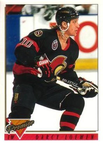 #184 Darcy Loewen - Ottawa Senators - 1993-94 O-Pee-Chee Premier Hockey