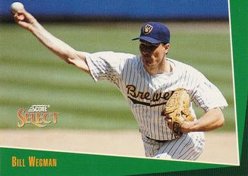 #184 Bill Wegman - Milwaukee Brewers - 1993 Select Baseball